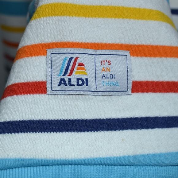 Aldis Gear Capsule Collection Crew Neck Woman's Striped Sweatshirt Size XL - Picture 7 of 11
